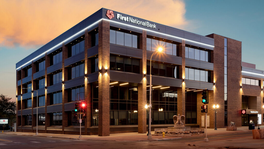 The First National Bank in Sioux Falls Exterior Renovation & Phased Remodel