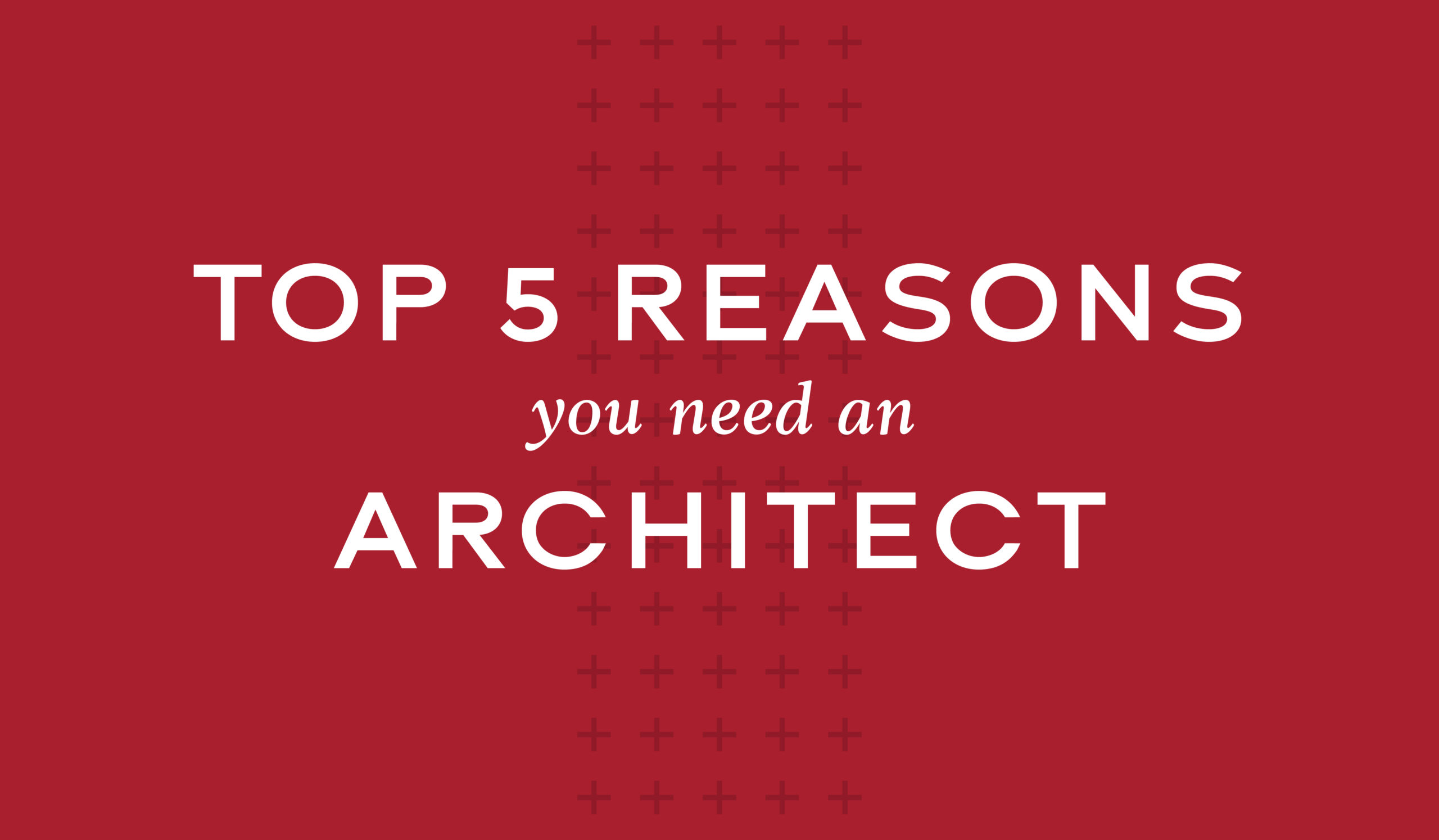 Why you need an Architect