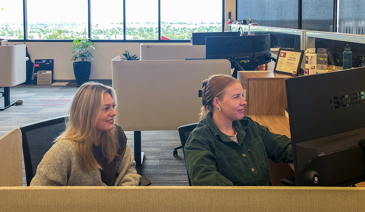 people in an office