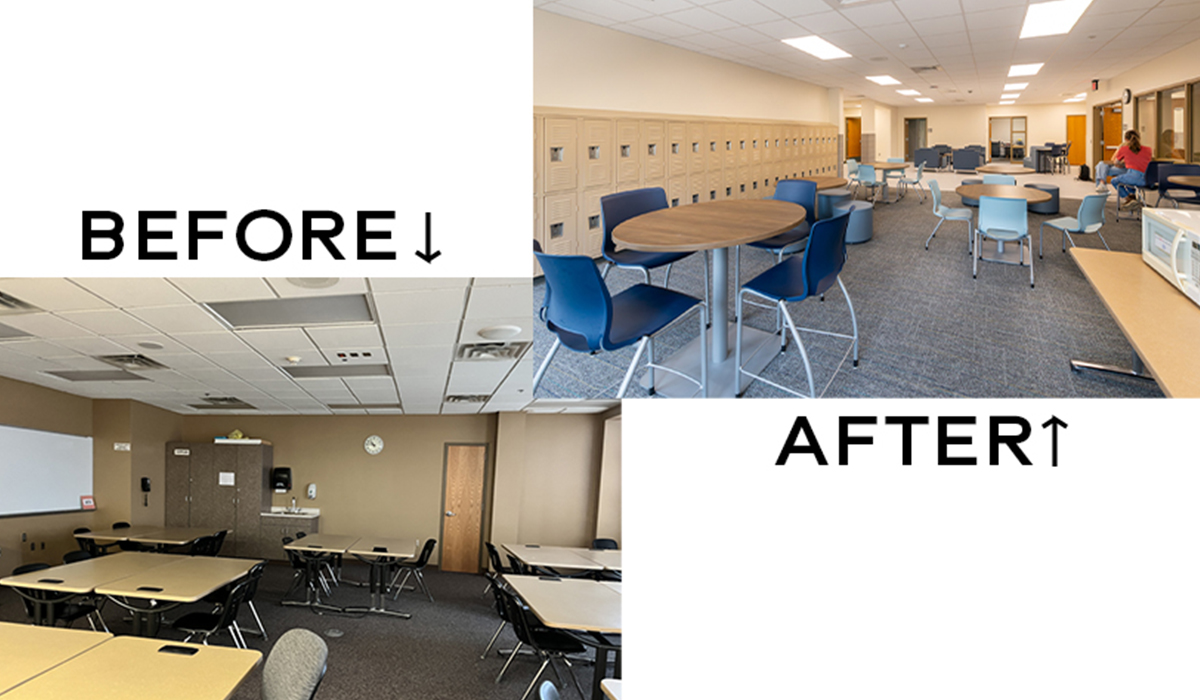 Before and after renovation images