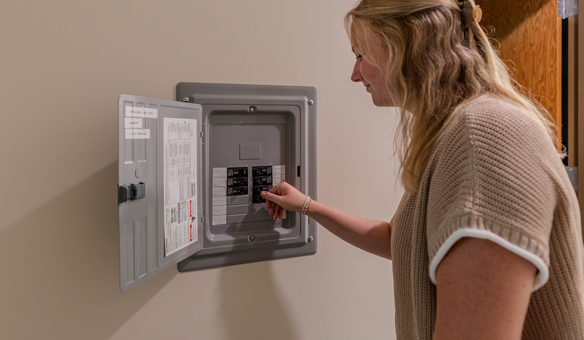 an electrical panel