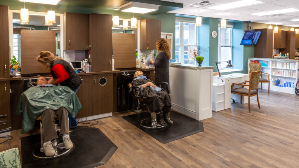 people in a salon